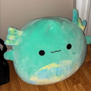 Squishmallow “Anastasia” Teal Tye Die Axolotl 20 inch PERFECT CONDITON